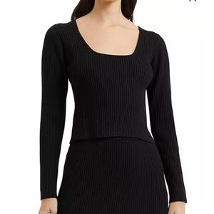 French Connection Square Neck Sweater! Worn Once! Pristine Condition!